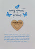 Wooden Pocket hug token You are Enough - You matter -  Inspiration, thinking of you, Pick Me Up Gift, Motivation, Friendship