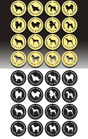 Over 60 Different Dog breeds Wooden Coasters, Dog Breed Coaster, dog lover Coaster