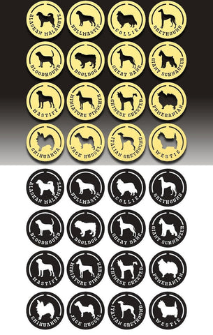 Over 60 Different Dog breeds Wooden Coasters, Dog Breed Coaster, dog lover Coaster