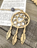 Wooden The Mystical Charm Dreamcatcher Ornament, Dreamcatcher Ornament, Dreamcatcher Gift, Car Charm, Story Ornaments