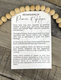 Wooden Messengers of Peace and Love Dove Ornament, Dove Ornament, Peace and Love Ornament, Dove Car Charm, Story Ornaments