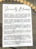 Wooden Serenity Blooms Lotus Ornament, Lotus Ornament, Tranquility Gift, Car Charm, Story, Lotus Flower, peace, harmony Ornaments