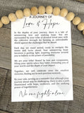 Wooden A Journey of Love and Hope Cancer Awareness Ornament, Cancer Awareness Gift, Cancer Awareness Car Charm, Story Ornaments