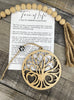 Wooden Tree of Life Tree Ornament, Divine Tree Gift, Family Tree, Car Charm, Tree of Life Car Charm, Story Ornaments