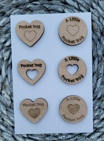 Wooden Pocket hug token love gift Nothing is impossible- Inspiration, thinking of you, Pick Me Up Gift, Motivation, Graduation, Friendship