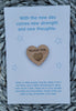 Wooden Pocket hug token love gift New day new thoughts - Inspiration, thinking of you, Pick Me Up Gift, Motivation, Graduation, Friendship