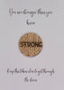 Wooden Pocket hug token You are stronger than you know   - StrongInspiration, thinking of you, Pick Me Up Gift, Motivation, Friendship