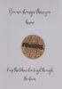 Wooden Pocket hug token You are stronger than you know - Powerful - Inspiration, thinking of you, Pick Me Up Gift, Motivation, Friendship