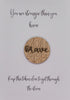 Wooden Pocket hug token You are stronger than you know -Brave - Inspiration, thinking of you, Pick Me Up Gift, Motivation, Friendship