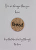 Wooden Pocket hug token You are stronger than you know - Loved - Inspiration, thinking of you, Pick Me Up Gift, Motivation, Friendship