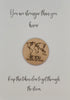 Wooden Pocket hug token You are stronger than you know - -Be you- Inspiration, thinking of you, Pick Me Up Gift, Motivation, Friendship