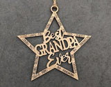 DIY Paint your own Wooden Best Grandpa Ever gift tag, Grandpa Ornament, Grandpa gift- come in Plain natural colour