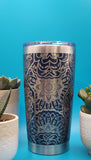 Hidden Swear Word Tumbler  Mandala Laser Engraved 20oz Insulated Tumbler, Funny Tumbler Cuss Word Tumbler Funny Gift cuss word