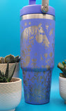 Horses Laser Engraved 30oz Double Wall Insulated Tumbler Custom Engraved Seamless Tumbler