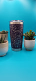 Pug dog Laser Engraved 20oz Double Wall Insulated Tumbler Travel mug, custom Seamless Tumbler , Pug Lover, Pug Doodles Cute Pugs
