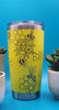 Honey Bees Distressed Laser Engraved 20oz Double Wall Insulated Tumbler Travel mug, custom Seamless Tumbler Honeybee, Bumble Bee