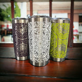 Hidden Swear Word Tumbler  Mandala Laser Engraved 20oz Insulated Tumbler, Funny Tumbler Cuss Word Tumbler Funny Gift cuss word