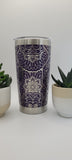 Hidden Swear Word Tumbler  Mandala Laser Engraved 20oz Insulated Tumbler, Funny Tumbler Cuss Word Tumbler Funny Gift cuss word