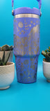 Horses Laser Engraved 30oz Double Wall Insulated Tumbler Custom Engraved Seamless Tumbler