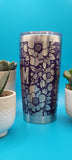 Best Mom Ever Laser Engraved Custom Seamless 20oz Double Wall Insulated Tumbler Travel mug, Gift for mom