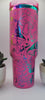 Rainbow/Holographic Mystic Mushrooms, Evil Eye gift 40oz Double Wall Insulated Tumbler with Handles Gift for mom, Granny, sister, Niece