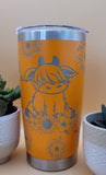 Cute Highland cow Laser Engraved 20oz Double Wall Insulated Tumbler Travel mug, custom Seamless Tumbler ,Gift for teacher, Daughter,Mom