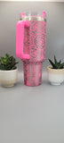 Roses,Flower gift, Floral gift 40oz Double Wall Insulated Tumbler with Handles Gift for mom, Granny, sister, Niece, Teacher gift