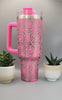 Roses,Flower gift, Floral gift 40oz Double Wall Insulated Tumbler with Handles Gift for mom, Granny, sister, Niece, Teacher gift