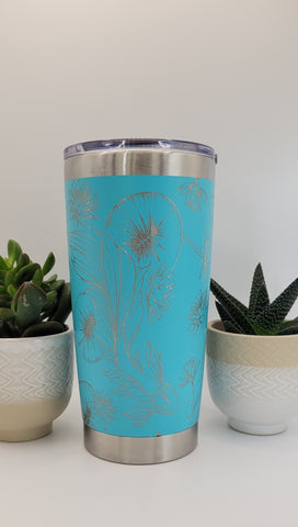 Koi Fish mug Laser Engraved 20oz Double Wall Insulated Tumbler Travel mug, custom Seamless Tumbler ,Gift for teacher, Mum, dad