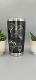 Hot air Ballon, aviator, pilot Adventure Laser Engraved 20oz Double Wall Insulated Tumbler Travel mug, Gift for dad, pilot