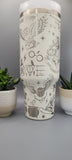 Engraved 40oz Double Wall Insulated Tumbler with Handles Gift for mom, Granny, sister, Teacher gift