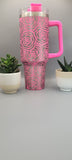 Roses,Flower gift, Floral gift 40oz Double Wall Insulated Tumbler with Handles Gift for mom, Granny, sister, Niece, Teacher gift