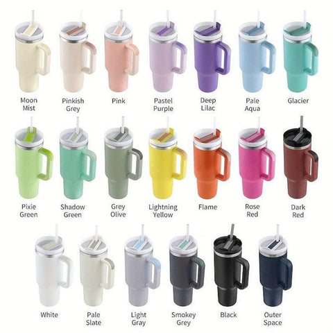 Peony, Peonies Floral 40oz Double Wall Insulated Tumbler with Handles Gift for mom, Granny, sister, Insulated Tumbler, Travel Coffee Mug