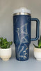 Stingray, Mantis ray, under the Sea, Ocean 40oz Double Wall Insulated Tumbler with Handles Gift for mom, sister