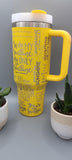 You are my sunshine, 40oz Double Wall Insulated Tumbler with Handles Gift for mom, Granny, sister, Niece