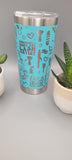 Hairdresser, Hair dressing Laser Engraved 20oz Double Wall Insulated Tumbler Travel mug, Seamless Tumbler ,Gift for mum