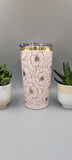 Peony Peonies,  flowers,  Floral Laser Engraved 20oz Double Wall Insulated Tumbler Travel mug,Seamless Tumbler ,Gift for daughter, niece