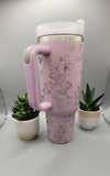 Cherry blossoms gift 40oz Double Wall Insulated Tumbler with Handles Gift for mom, Granny, sister, Niece, Teacher gift,