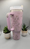 Cherry blossoms gift 40oz Double Wall Insulated Tumbler with Handles Gift for mom, Granny, sister, Niece, Teacher gift,