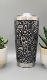 Halloween, ghosts Laser Engraved Custom Seamless  20oz Double Wall Insulated Tumbler Travel mug, Coffee mug, Tea mug