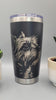 Terrier Laser Engraved 20oz Double Wall Insulated Tumbler Travel mug, Seamless Tumbler ,Gift for mum