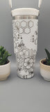 Honey Bees, Bumble bee, Laser Engraved 30oz Double Wall Insulated Tumbler kids tumblers, gifts for boys