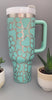 Dog mom, paw prints, pets 40oz Double Wall Insulated Tumbler with Handles Gift for mom, Granny, sister, Niece