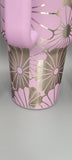 Flowers  40oz Double Wall Insulated Tumbler with Handles Gift for mom, Granny,  see images Not seamless