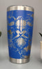 Viking, warrior Laser Engraved 20oz Double Wall Insulated Tumbler Travel mug,Seamless Tumbler ,Gift for daughter, niece, Friend