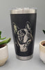 Boston Terrier Dog Laser Engraved 20oz Double Wall Insulated Tumbler Travel mug, Seamless Tumbler ,Gift for mum