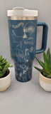 Horses, Horse riding 40oz Double Wall Insulated Tumbler with Handles Gift for mom, Granny, sister, Niece