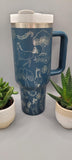 Horses, Horse riding 40oz Double Wall Insulated Tumbler with Handles Gift for mom, Granny, sister, Niece