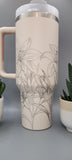 Tiger lillies, Flowers, Garden 40oz Double Wall Insulated Tumbler with Handles Gift for mom, Granny, sister, Niece