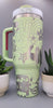 Love, Peace bus, Retro 70's Boho 40oz Double Wall Insulated Tumbler with Handles Gift for mom, Granny, sister, Niece